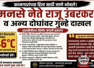 मनसे नेते उंबरकर सह अन्य दोघांवर गुन्हे दाखल
